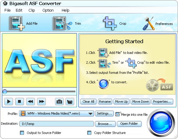 Bigasoft ASF Converter 3.3.30.4176