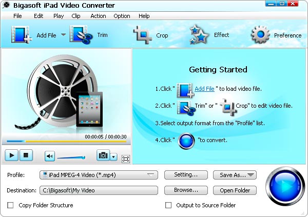 Bigasoft iPad Video Converter 3.6.13.4455
