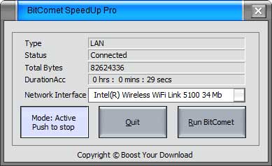 BitComet SpeedUp Pro 2.9.0