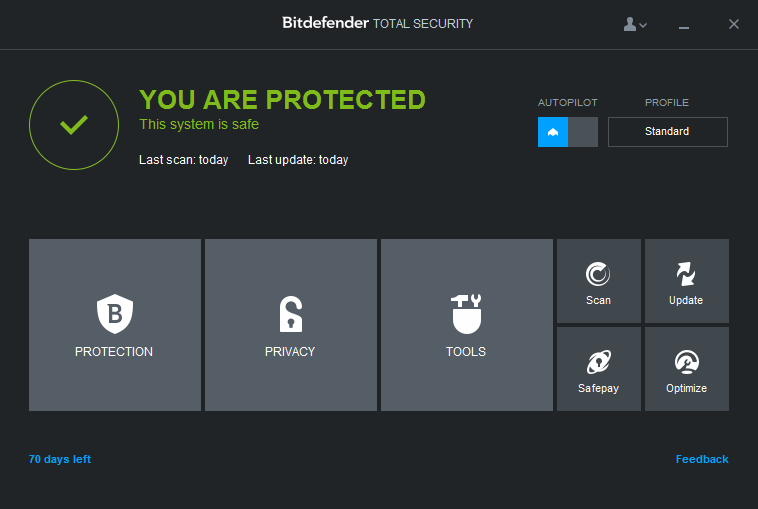 Bitdefender Total Security 2015 18.9.0.667