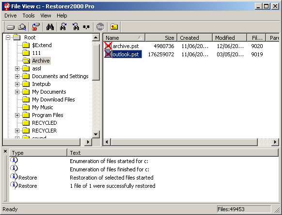 BitMart Restorer2000 FAT. NTFS Data Recovery Software 2.0