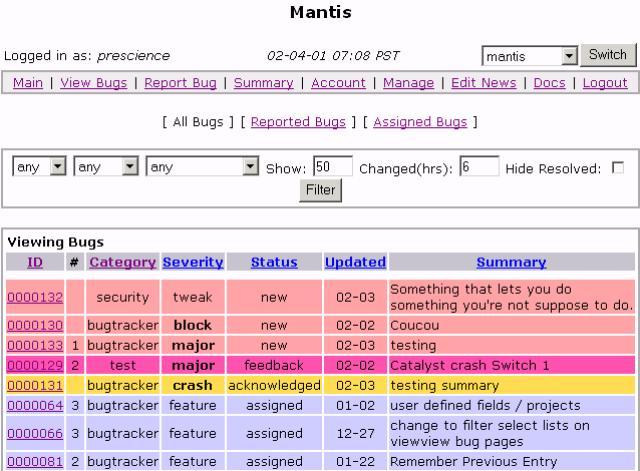 BitNami Mantis Stack 1.2.12-0 1.0