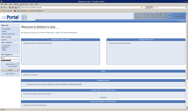 BitNami ocPortal Stack for Linux 9.0.4-0 1.0