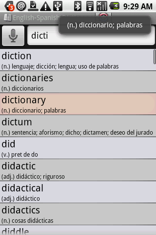 BKS English-Spanish Dictionary 1.3.0