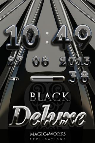 black deluxe clock widget 2.17