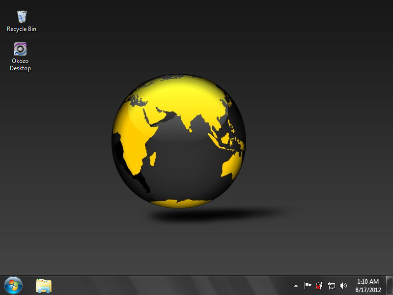 Black Spinning Globe Desktop Wallpaper 1.0.0