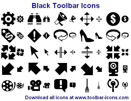 Black Toolbar Icons 2015.1