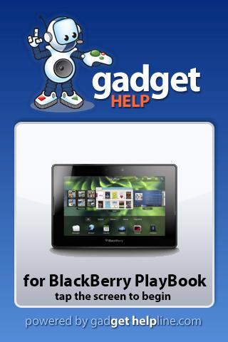 BlackBerry PlayBook Gadget Hel 1.0