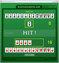 Blackjack Advisory Software 1.0