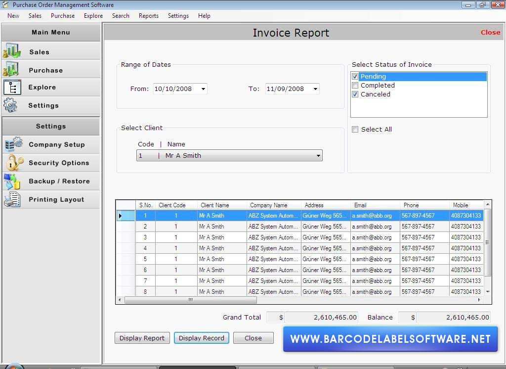 Blank Purchase Order Software 3.0.1.5