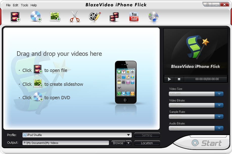 BlazeVideo  iPhone Flick 4.0.0.1