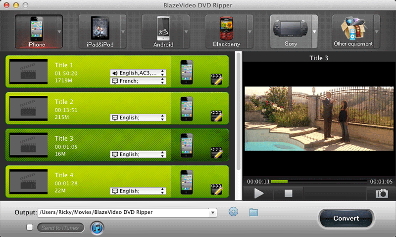 BlazeVideo DVD Ripper for Mac 2.1.0