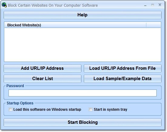Block Certain Websites On Your Computer Software 7.0