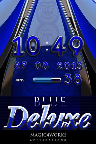 blue deluxe digital clock 2.17