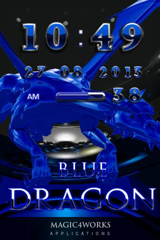 blue dragon digital clock 2.22