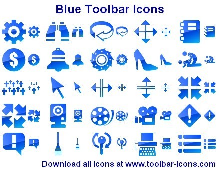 Blue Toolbar Icons 2012.1