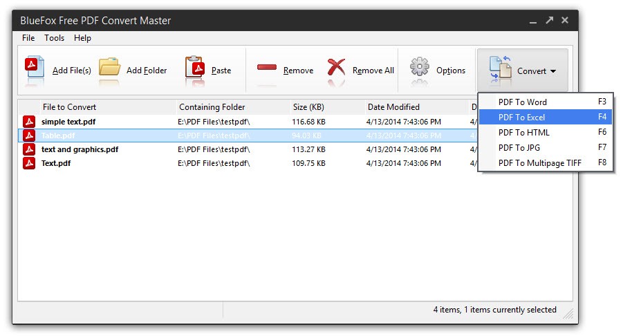 BlueFox Free PDF Convert Master 9.5.5