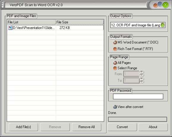 BMP to Word OCR Converter 1.0