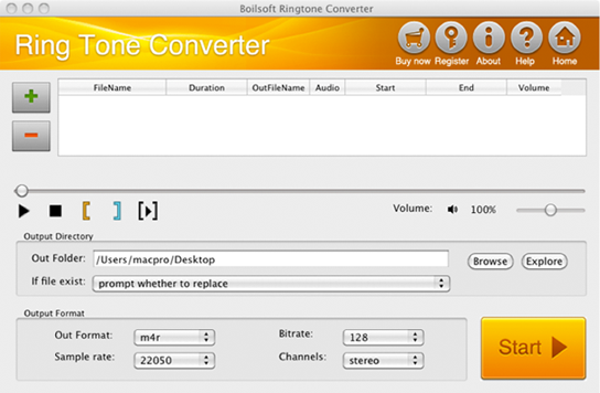 Boilsoft ringtone converter for Mac v1.01