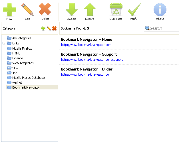 Bookmark Navigator: bookmark manager 2.0