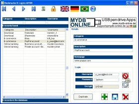 Bookmarks and Login Organizer MYDB 1.0