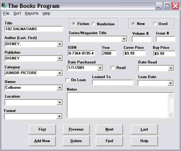 Books Program 2.3