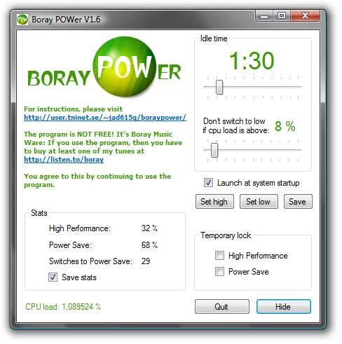 Boray POWer 1.6.1
