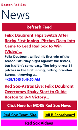 Boston Baseball News 6.1.0.0