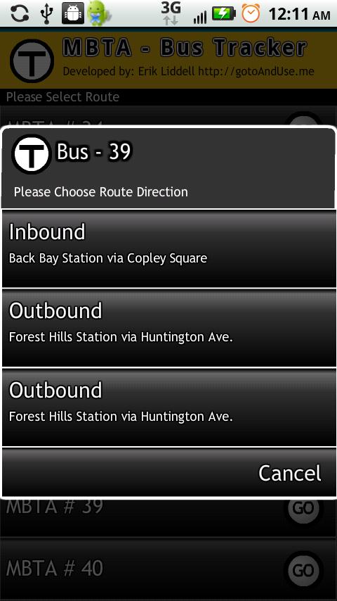 Boston Bus Tracker MBTA 1.0.0