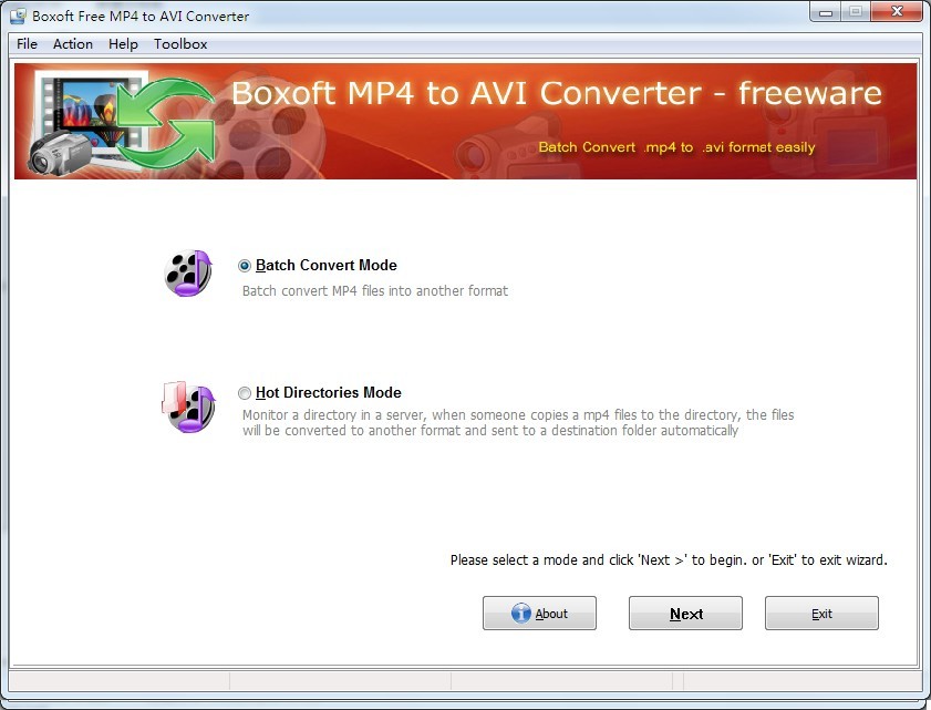 Boxoft free MP4 to WMV Freeware 1.0