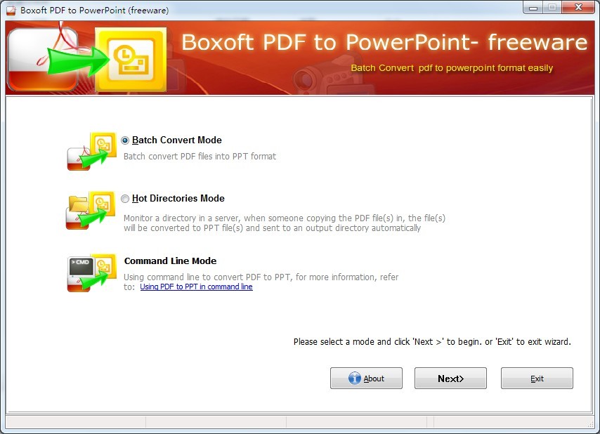 Boxoft Free PDF to PPT (freeware) 1.2