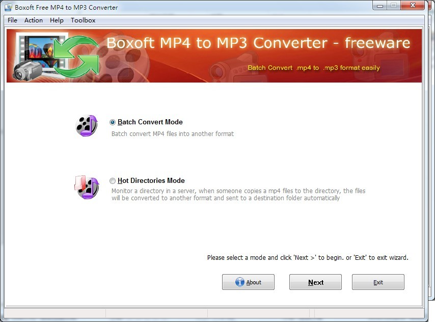 Boxoft MP4 to MP3 Freeware 1.2
