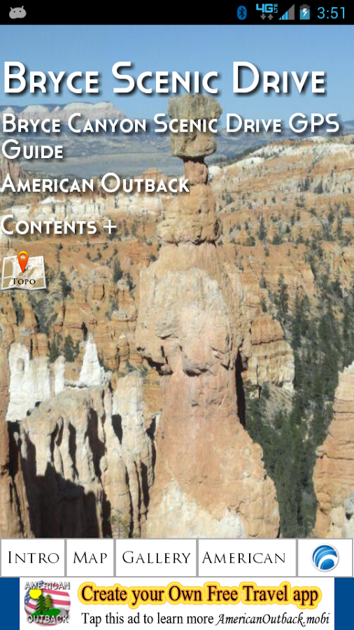 Bryce Canyon Scenic GPS Guide 1.10