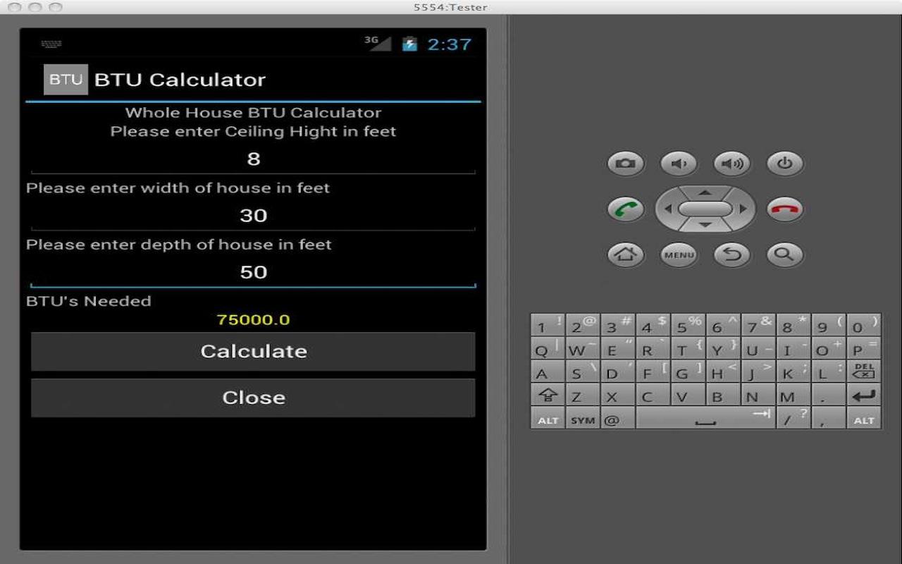 BTU calculator 1.0