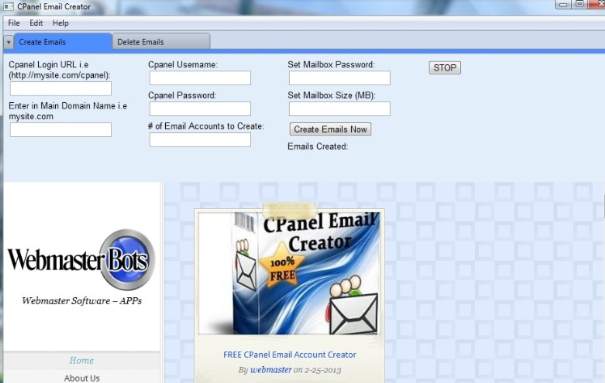 Bulk Cpanel Email Account Creator 1