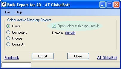 Export for Active Directory 2.4.8.9