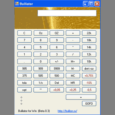 Bulliator: Gold calc 0.2