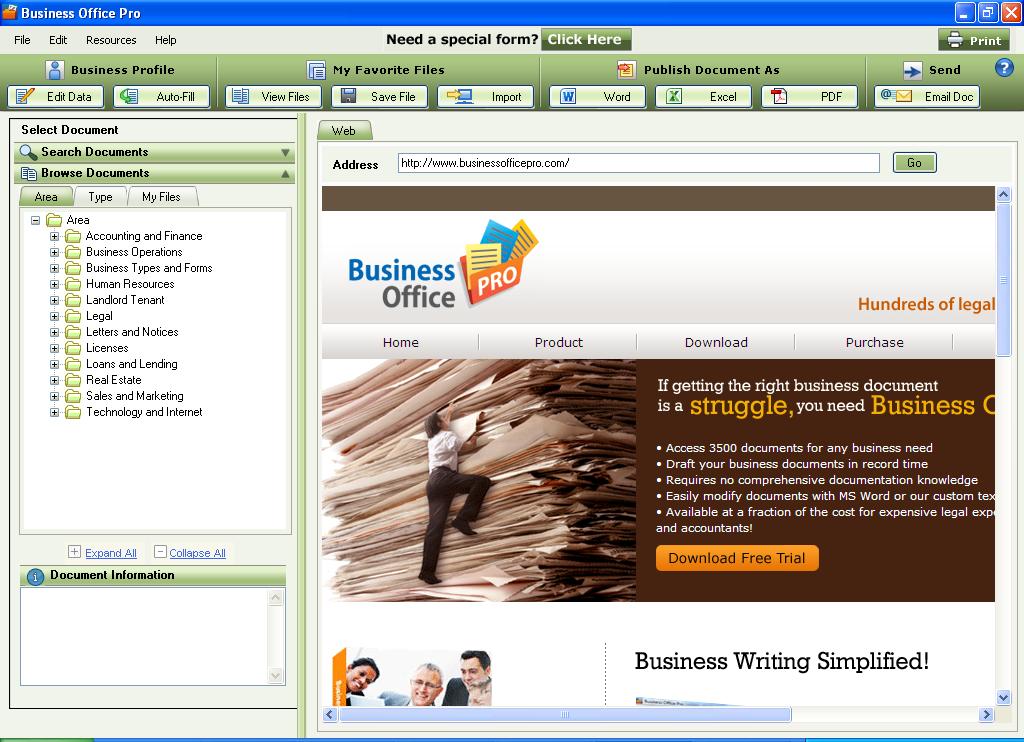 Businessofficepro Legal Forms and Templates 5.1