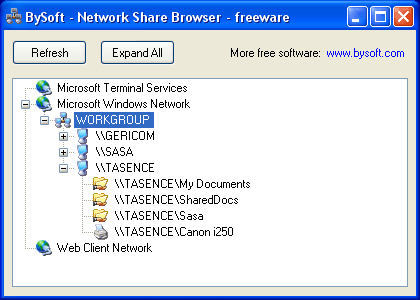 BySoft Network Share Browser 1.0.2.314
