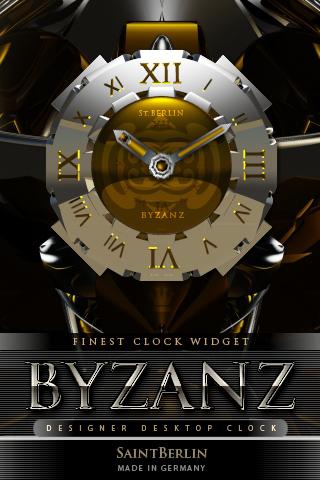 BYZANZ designer clock widget 2.22