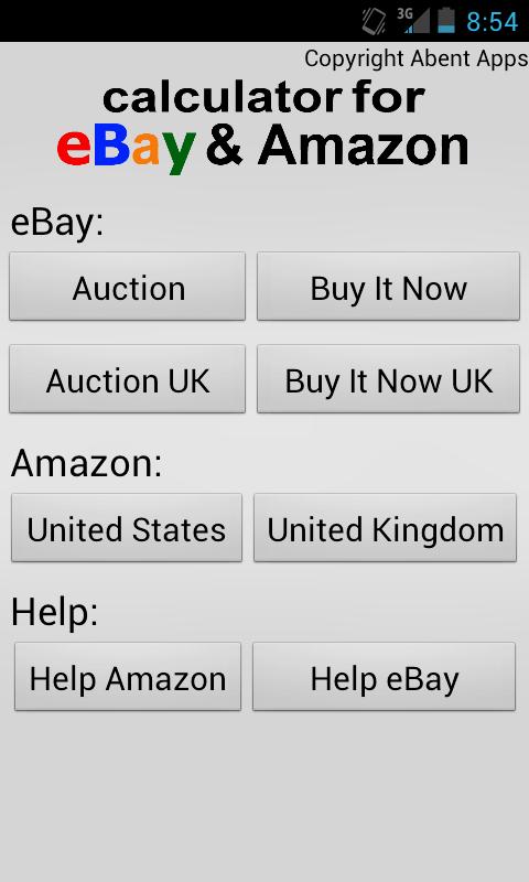 Calculator for Amazon & eBay 1.1