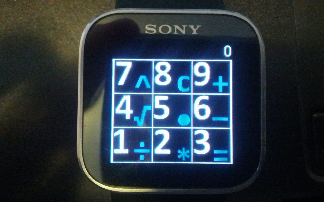 Calculator for Sony SmartWatch 1.2.2