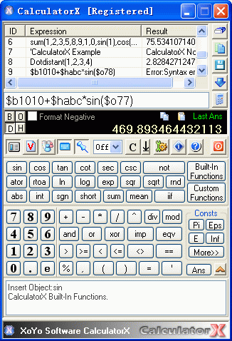 CalculatorX 1. 2. 6688