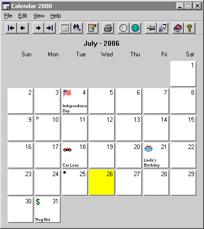 Calendar 2000 4.6