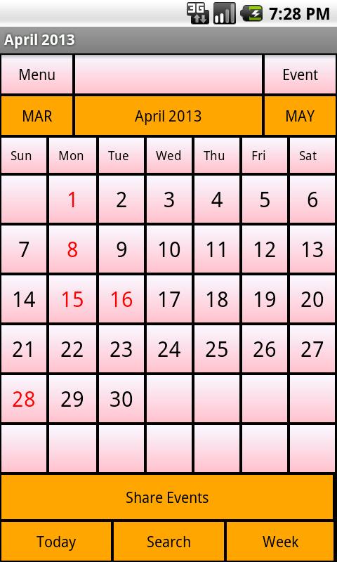 Calendar Me Israel 2013 1.0
