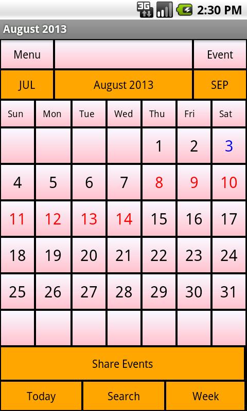 Calendar Me Saudi Arabia 2013 1.0