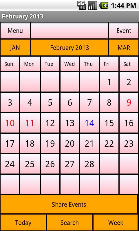 Calendar Me South Korea 2013 1.0