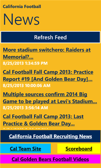 California Football News 1.1.0.0