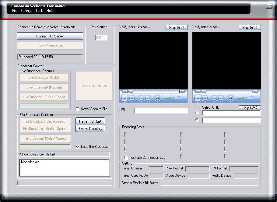 Cambrosia Streaming Webcam Transmitter 4.0