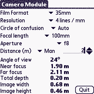 Camera Module for Palm 2.1.0